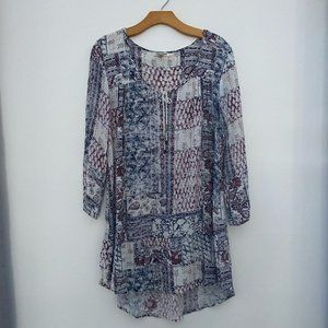 Billabong Patchwork Dress Size Medium